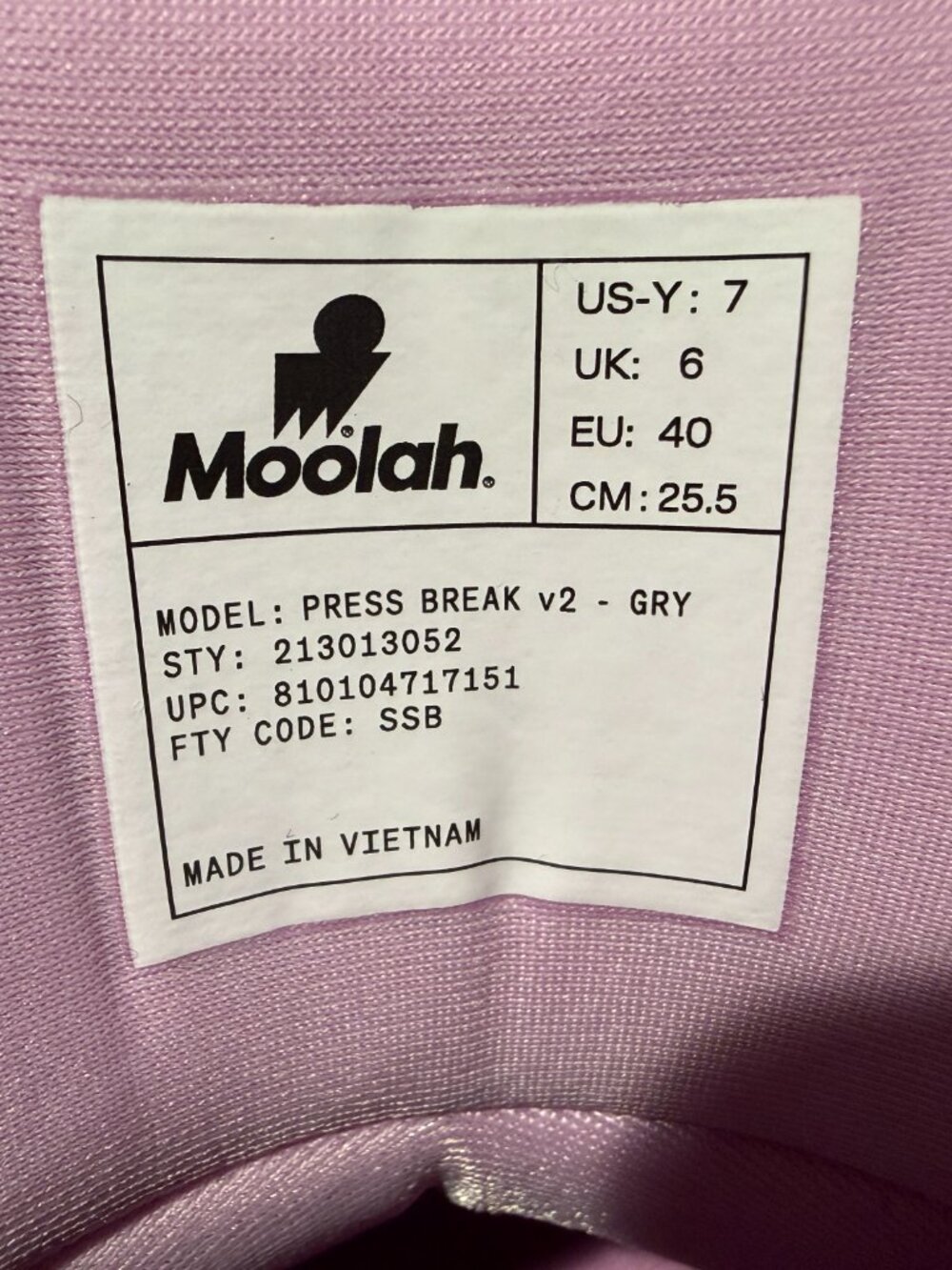 Moolah Kids' Grade School Press Break V2 Basketball Shoes  - Shoe Size: 7.0 - Picture 5 of 8